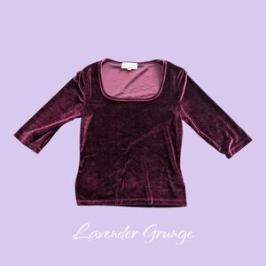 Le Chateau Burgundy Velvet Top - US M